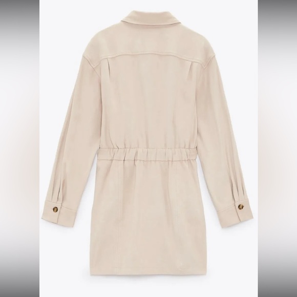 NWT ZARA SUEDE MINI DRESS - Picture 3 of 8